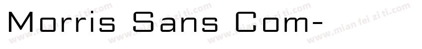 Morris Sans Com字体转换